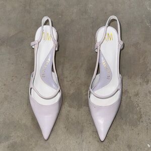 Ann Marino Women's Slingback Heels in Light Purple